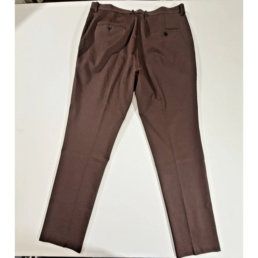 xSuit 5.0 Men's 2pc Suit Size 46L Jacket Taupe Tech Wool Stretch Wrinkle-Free